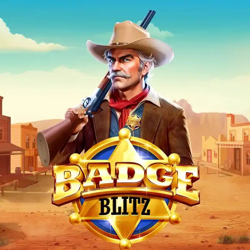 Badge Blitz game by Pragmatic Play – logo hosted on HiddenJack Casino