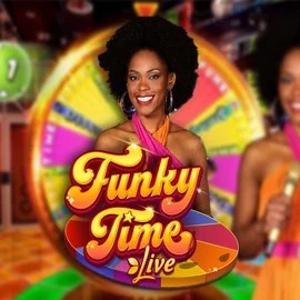 Funky Time by Evolution, showcased at hiddenjackscasino.com – game logo
