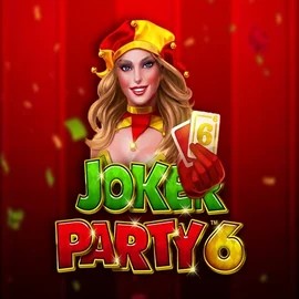 Joker Party 6 slot visual from Greentube available on hiddenjackscasino.com
