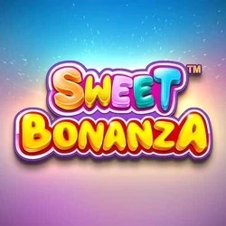Sweet Bonanza by Pragmatic Play, showcased at hiddenjackscasino.com – game logo
