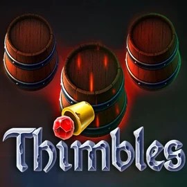 Thimbles slot logo by Evoplay at HiddenJack Casino